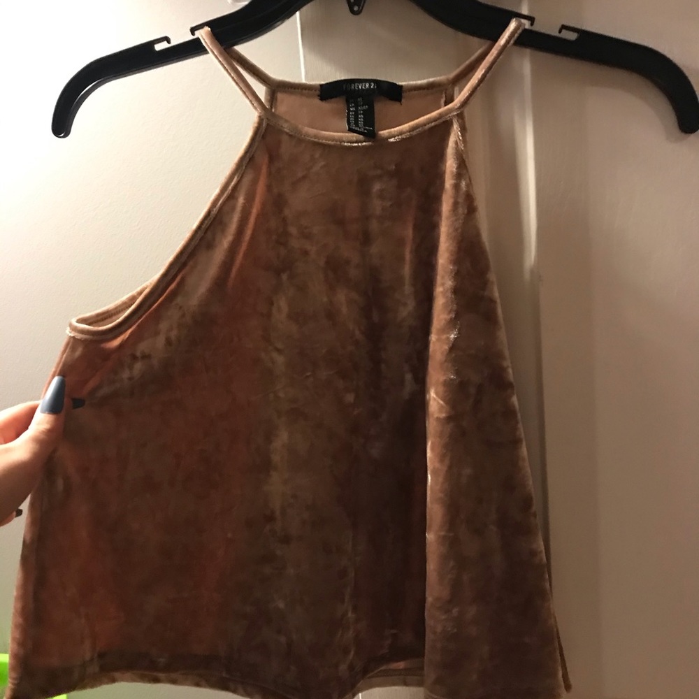 Velvet tank top